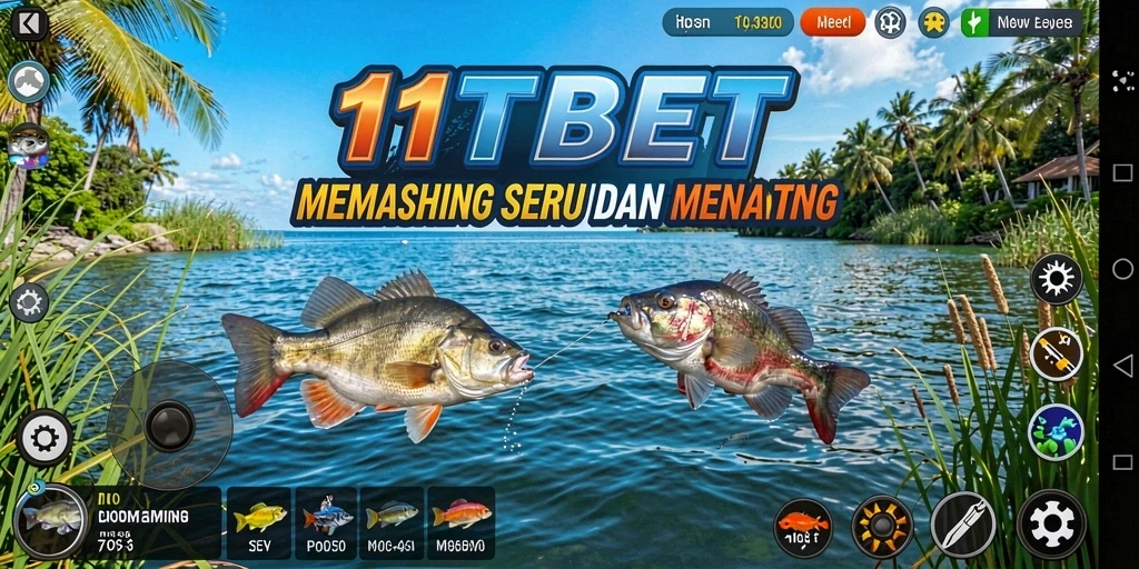 Tampilan gameplay 11TBET yang seru saat memancing.