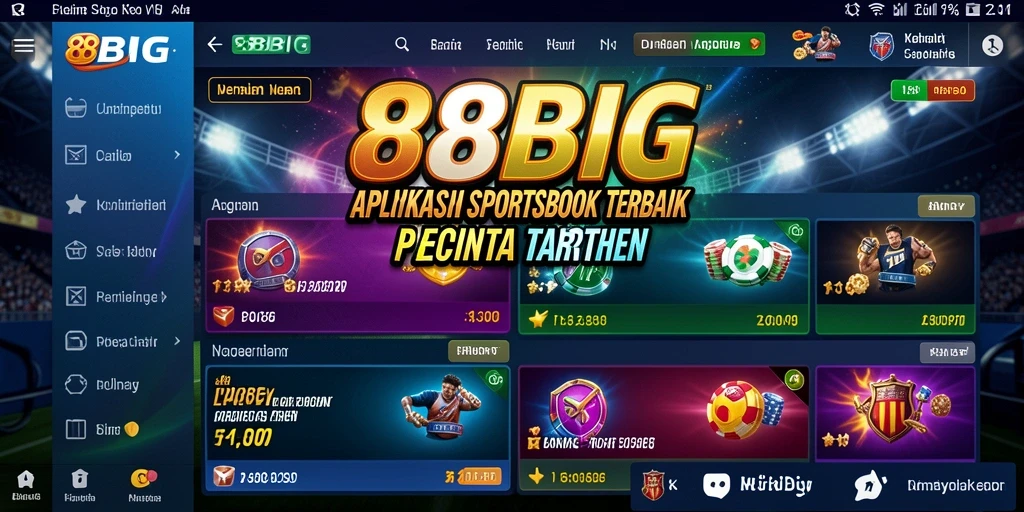 Tampilan antarmuka 88BIG yang modern dan interaktif.