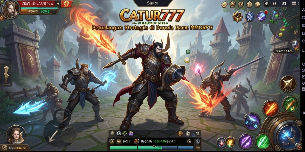 Tampilan menakjubkan dari gameplay strategi catur di CATUR777.