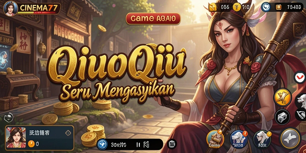 Tangkapan layar gameplay <strong>CINEMA77</strong> menampilkan keseruan bermain QiuQiu.