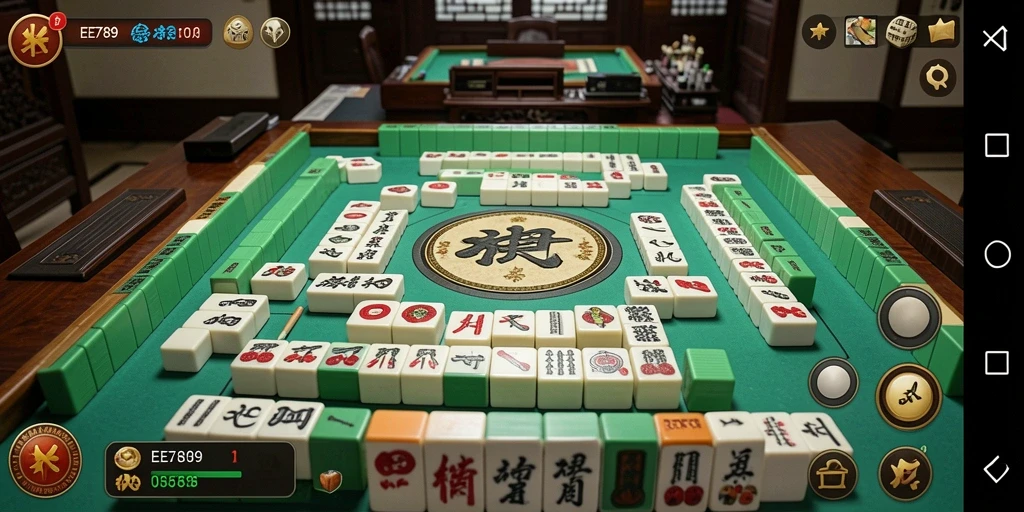 Tampilan gameplay EE789 yang menarik dan mendebarkan saat bermain Mahjong.