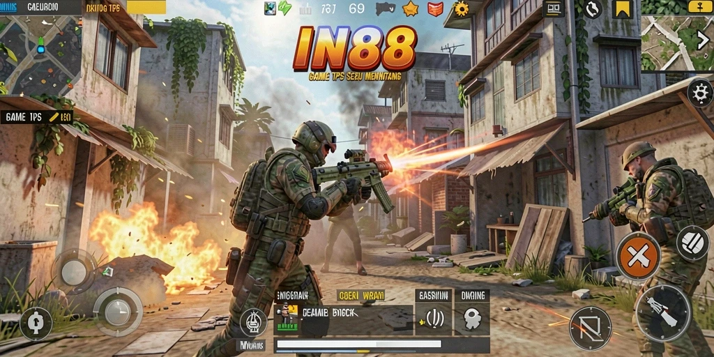 Screenshot gameplay IN88 yang menunjukkan aksi mendebarkan.