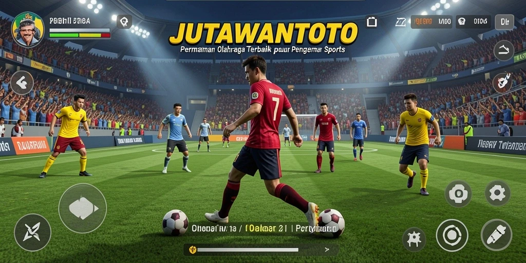 Tampilan gameplay menarik dari JUTAWANTOTO dengan aksi olahraga seru.