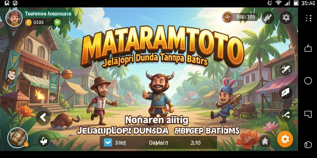 Tangkapan layar dari gameplay MATARAMTOTO yang menunjukkan keindahan dunia Open World.