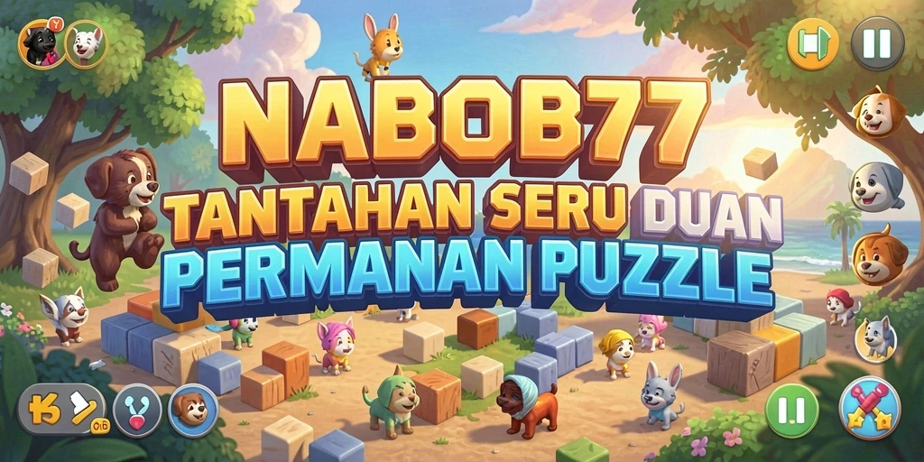 Tampilan gameplay NABOB77 dengan tantangan puzzle yang mendebarkan.