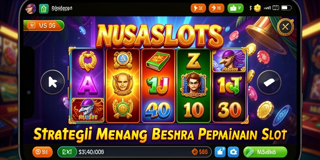 Screenshot gameplay NUSASLOTS menampilkan strategi menang yang menarik.