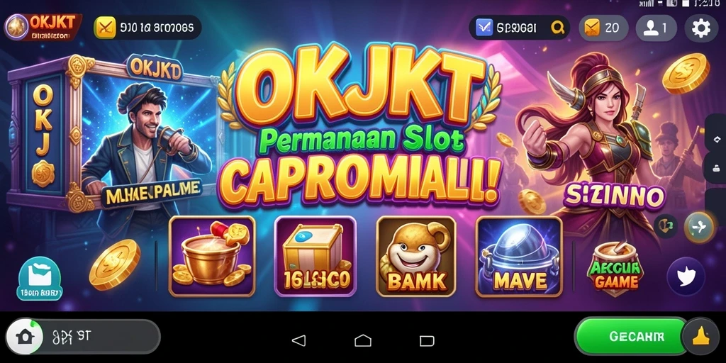 Tampilan gameplay menarik dari permainan Slot OKJKT.