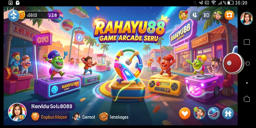 Tampilan gameplay menarik dari RAHAYU88 yang penuh warna.