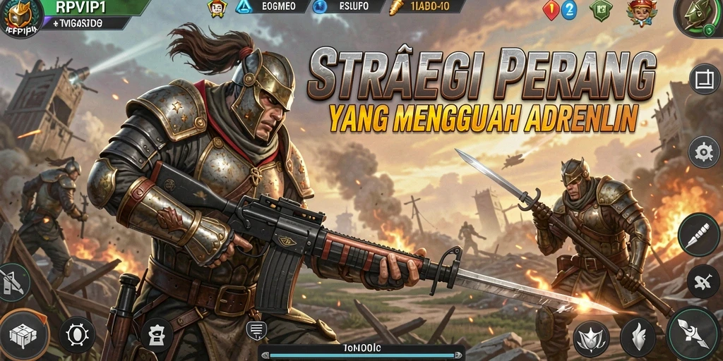 Tangkapan layar menunjukkan pertempuran mendebarkan dalam RPVIP1 yang menguji strategi pemain.