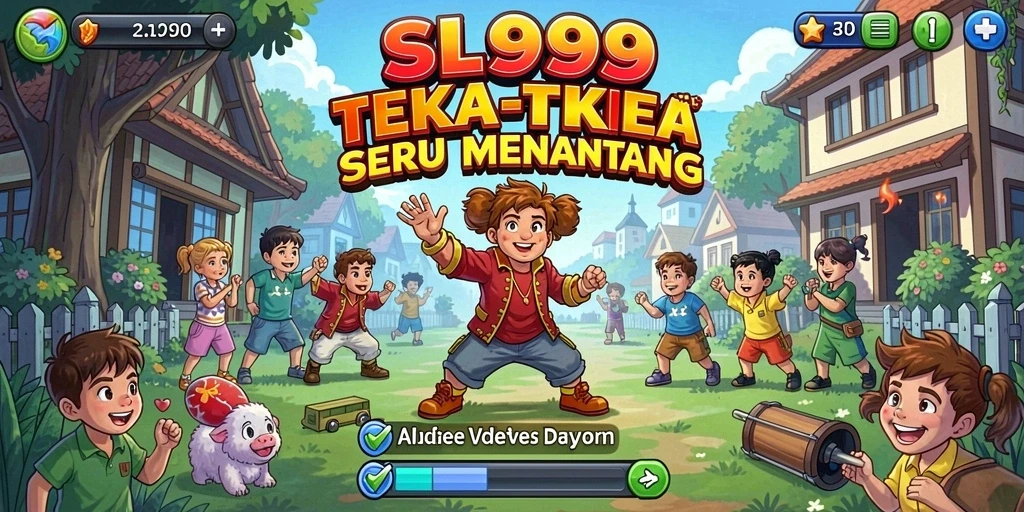 Tampilan yang menarik dari gameplay SL999 saat menyelesaikan puzzle.