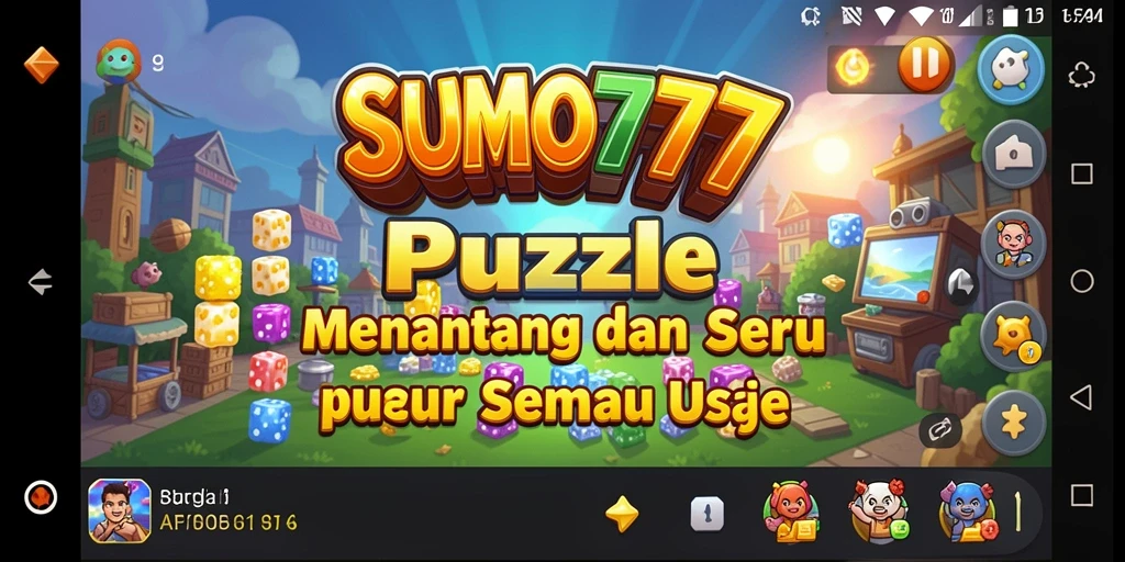 Tangkapan layar SUMO777 menampilkan gameplay Puzzle yang menantang dan menyenangkan.