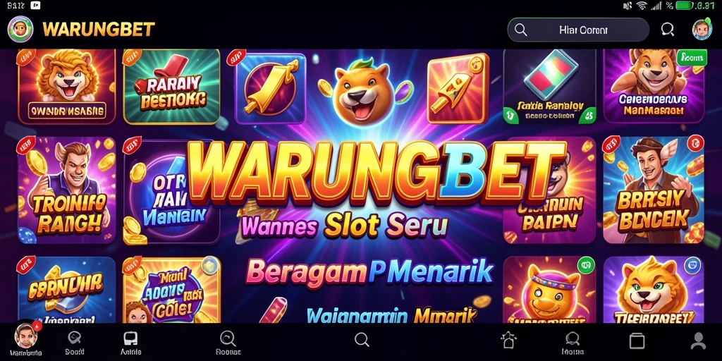 Screenshot utama WARUNGBET yang menampilkan gameplay Slot yang menarik.
